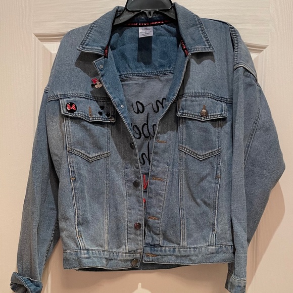 Disney Minnie Mouse Club Jean Jacket - Picture 1 of 5